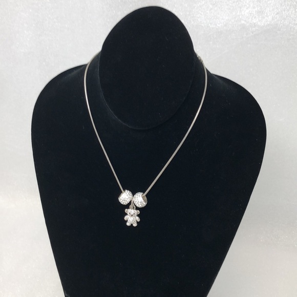 Brighton Bear Necklace And Two Crystal Pave Charms - Picture 1 of 12
